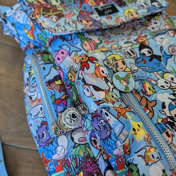 tokidoki x JuJuBe Sea Amo 2.0 Diaper Bag Backpack - Picture 2 of 5
